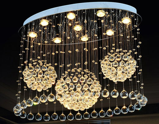 Le luxe a mené le décor accrochant moderne de Crystal Pendant Light For Home