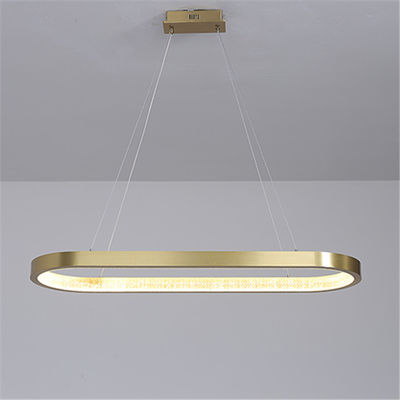 LED Aluminum+Acrylic accrochant la lumière pendante simple moderne de sable d'or