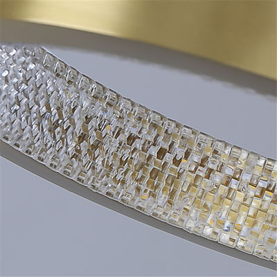 LED Aluminum+Acrylic accrochant la lumière pendante simple moderne de sable d'or