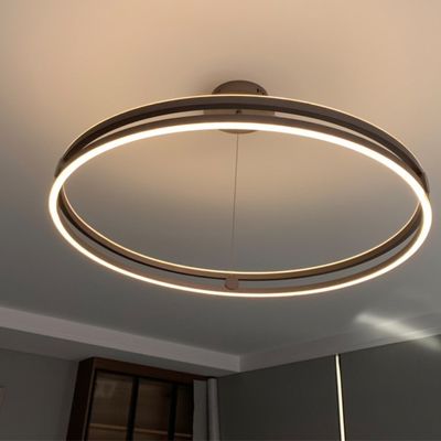 Double nordique accrochant de allumage d'intérieur décoratif Ring Aluminum Luxury Chandeliers de lumière et lumières pendantes modernes