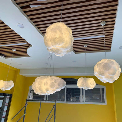 Lampe de Creative Cloud de jardin d'enfants de lustres de nuage de la chambre à coucher LED des enfants