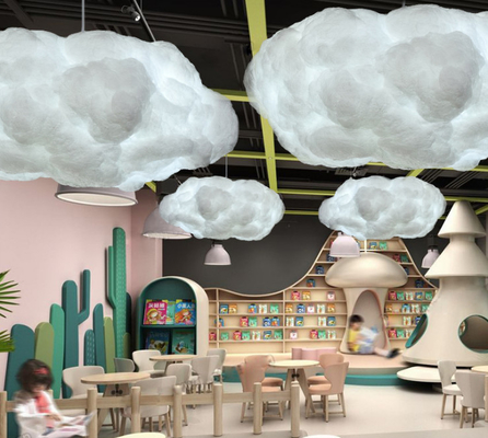 Lampe de Creative Cloud de jardin d'enfants de lustres de nuage de la chambre à coucher LED des enfants