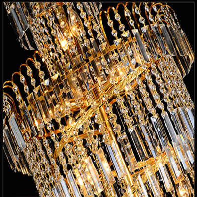 Mariage Crystal Pendant Light Metal Electroplating moderne de luxe d'AC265V
