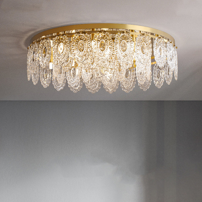 Style nordique accrochant de luxe de Crystal Led Ceiling Light Contemporary