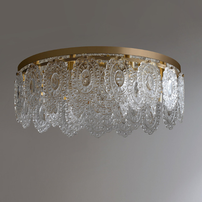 Style nordique accrochant de luxe de Crystal Led Ceiling Light Contemporary