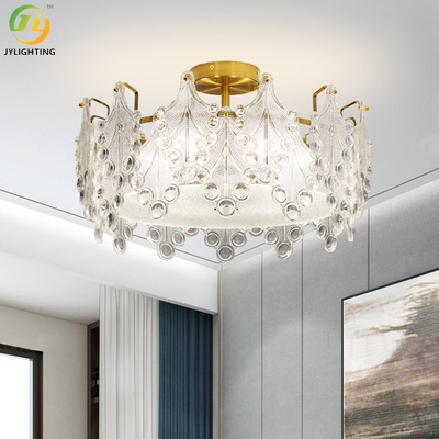 Crystal Pendant Light For Bedroom clair romantique H240mm