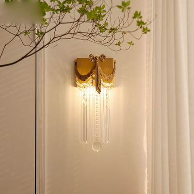 Conception créative de fantaisie Crystal Wall Lamp For Villa intérieur