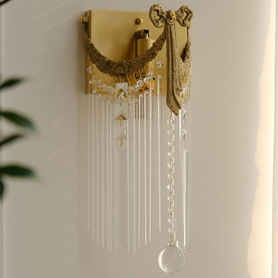 Conception créative de fantaisie Crystal Wall Lamp For Villa intérieur